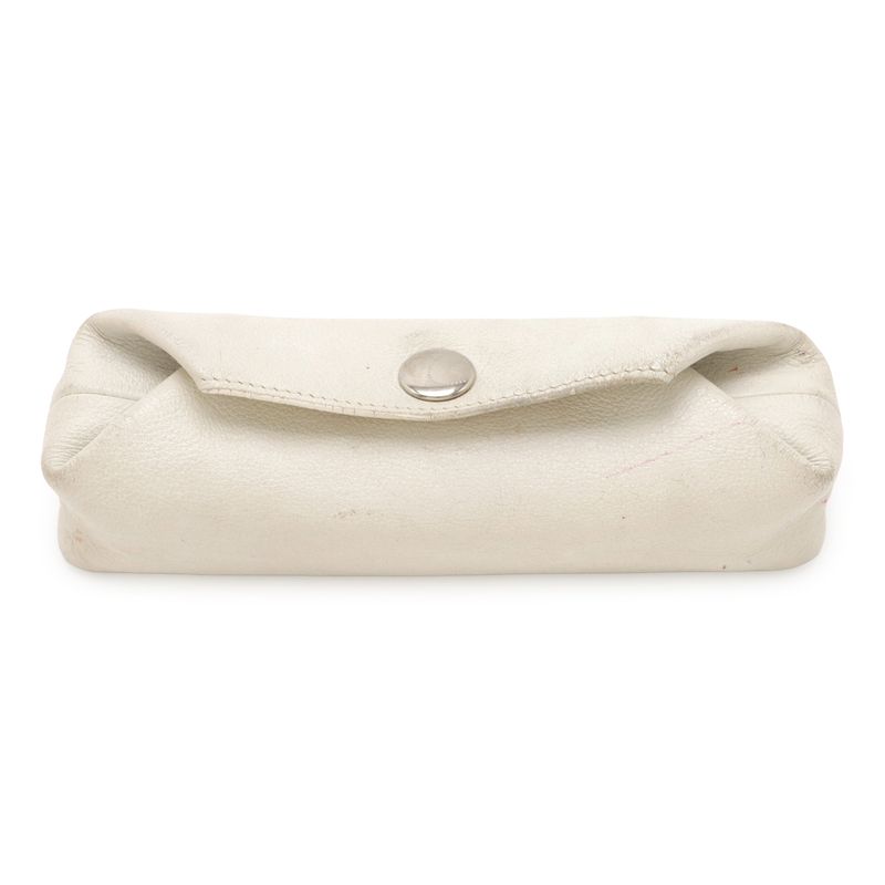 Hermes Bee Pop PM Pouch Small Bag Pencil Case Pencil Box Leather Off-White