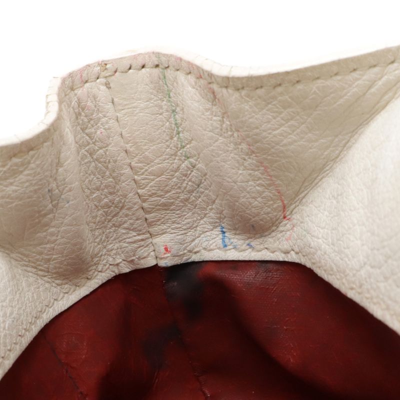 Hermes Bee Pop PM Pouch Small Bag Pencil Case Pencil Box Leather Off-White