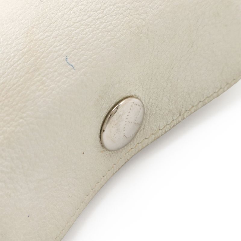 Hermes Bee Pop PM Pouch Small Bag Pencil Case Pencil Box Leather Off-White