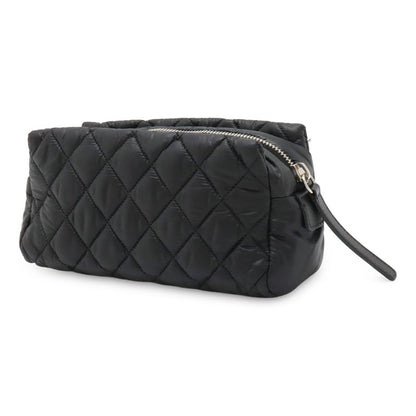 Chanel Coco Cocoon Coco Mark Makeup Pouch Makeup Pouch Small Bag Quilted Nylon