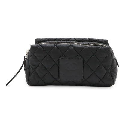 Chanel Coco Cocoon Coco Mark Makeup Pouch Makeup Pouch Small Bag Quilted Nylon