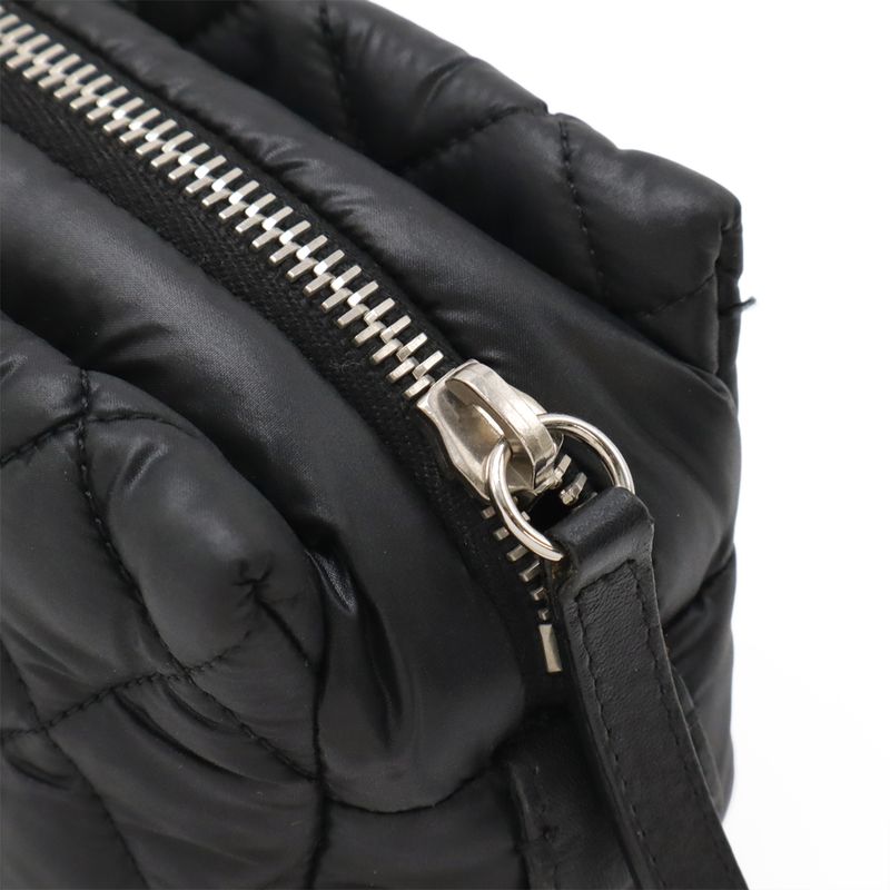 Chanel Coco Cocoon Coco Mark Makeup Pouch Makeup Pouch Small Bag Quilted Nylon