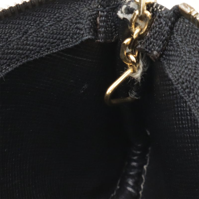 Louis Vuitton Monogram Mini Pochette Cles Coin Case Coin Purse Noir Black with