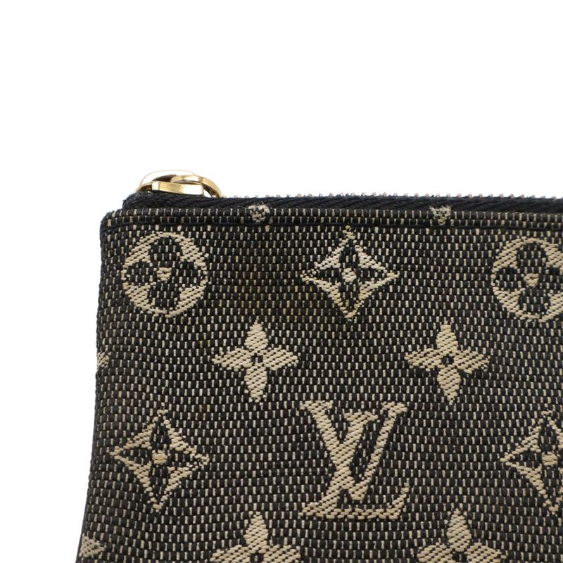 Louis Vuitton Monogram Mini Pochette Cles Coin Case Coin Purse Noir Black with
