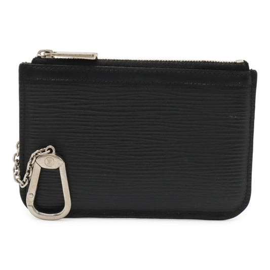 Louis Vuitton Epi Pochette Cles Nm Coin Case Coin Purse Noir Black Silver