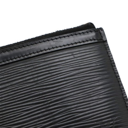 Louis Vuitton Epi Pochette Cles Nm Coin Case Coin Purse Noir Black Silver