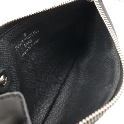 Louis Vuitton Epi Pochette Cles Nm Coin Case Coin Purse Noir Black Silver