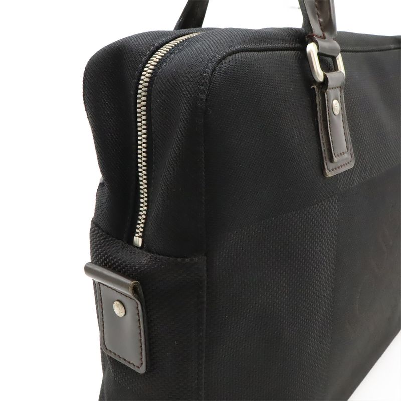 Louis Vuitton Damier Geant Yac Business Bag Briefcase Document Purse Noir Black