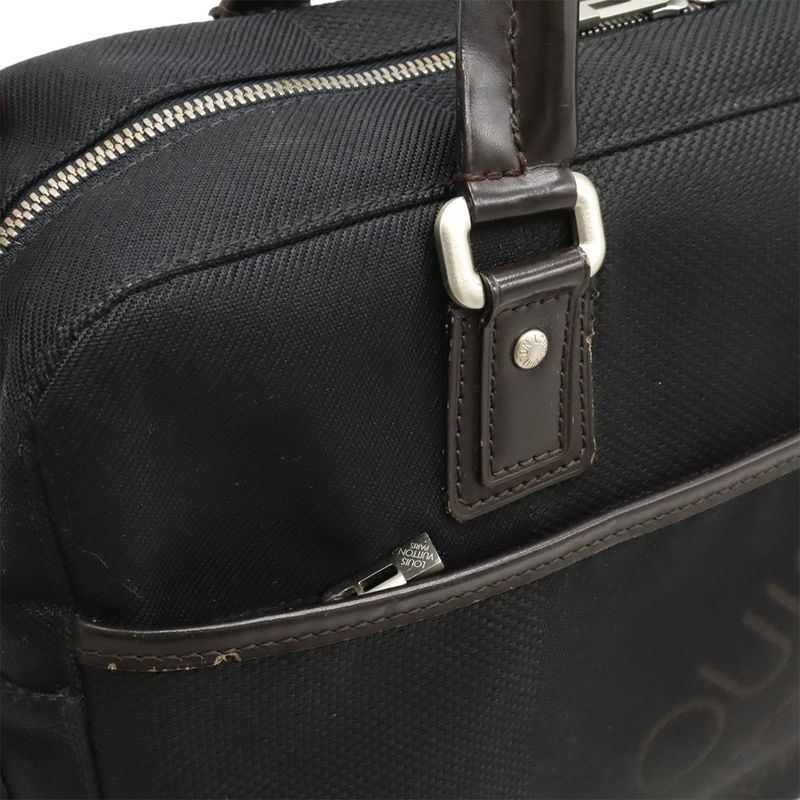 Louis Vuitton Damier Geant Yac Business Bag Briefcase Document Purse Noir Black