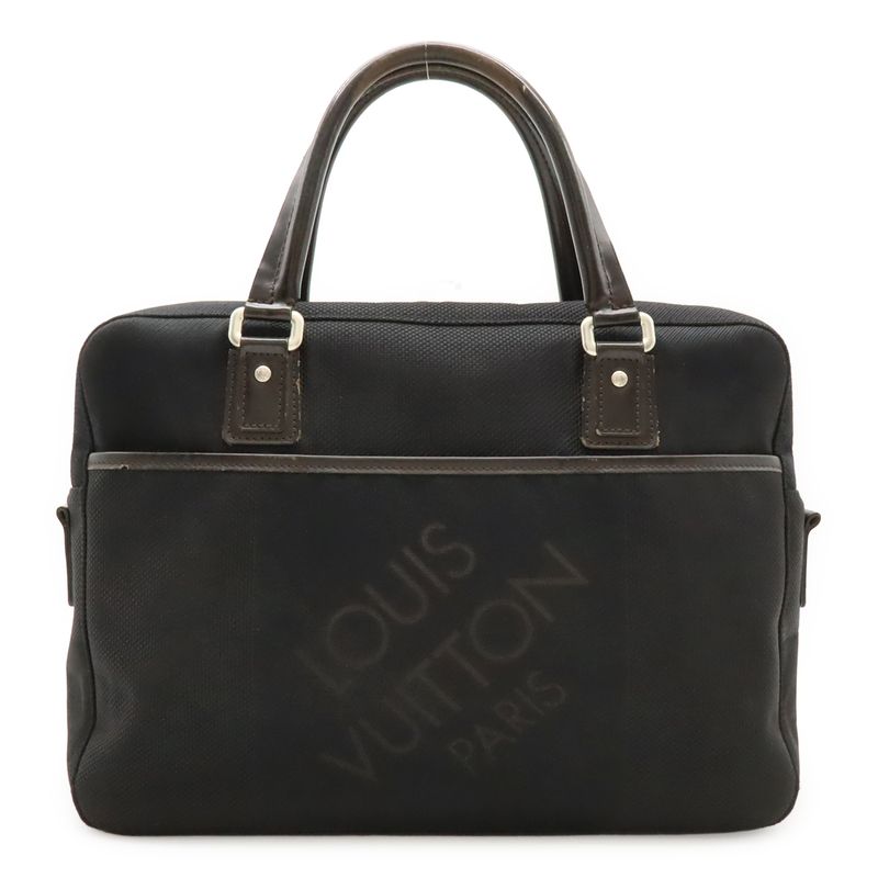 Louis Vuitton Damier Geant Yac Business Bag Briefcase Document Purse Noir Black