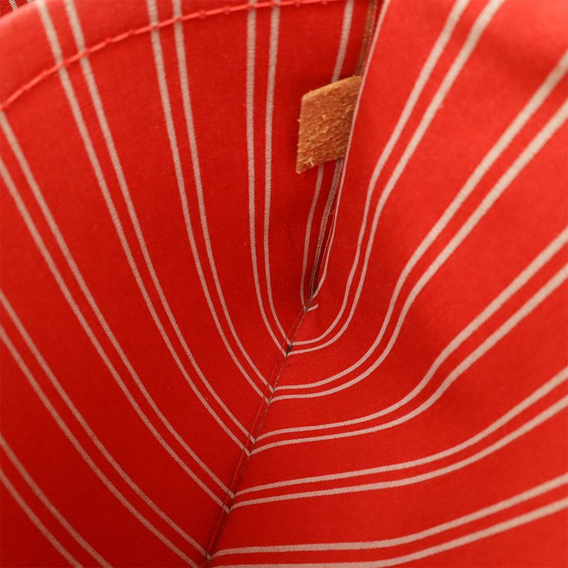 Louis Vuitton Antigua Cabas PM Handbag Tote Bag Canvas Beige Rouge Red Miss Ing