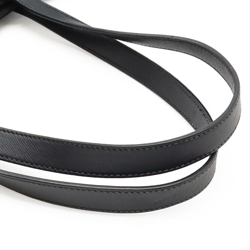 Prada Triangle Logo Tote Bag 2way Shoulder Bag Crossbody Nylon Leather Nero