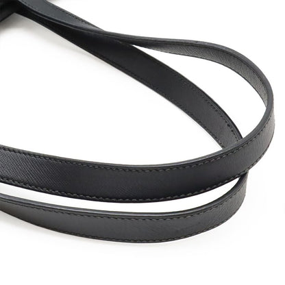 Prada Triangle Logo Tote Bag 2way Shoulder Bag Crossbody Nylon Leather Nero