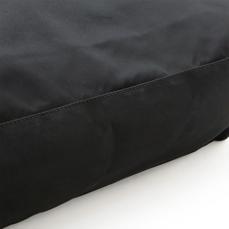 Prada Triangle Logo Tote Bag 2way Shoulder Bag Crossbody Nylon Leather Nero