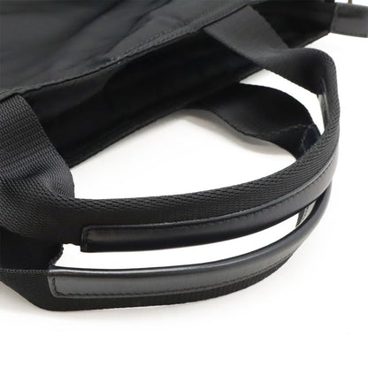 Prada Triangle Logo Tote Bag 2way Shoulder Bag Crossbody Nylon Leather Nero