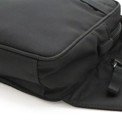 Prada Triangle Logo Waist Pouch Body Bag Nylon Nero Black Silver Hardware