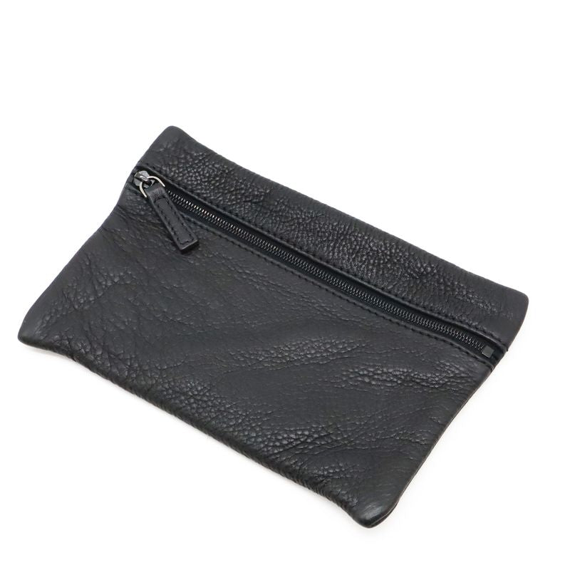 Fendi Ff Logo Tote Vertical 2way Shoulder Bag Shoulder Leather Black Silver