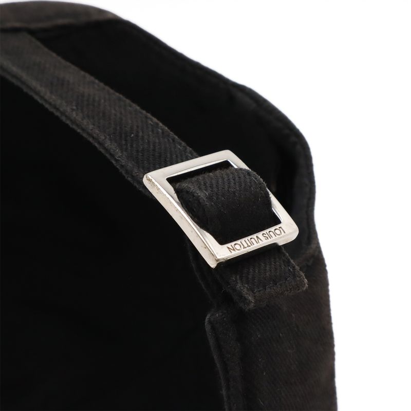 Louis Vuitton Cap LV Smash Hat Baseball Cap Logo Embroidery Cotton Canvas Black