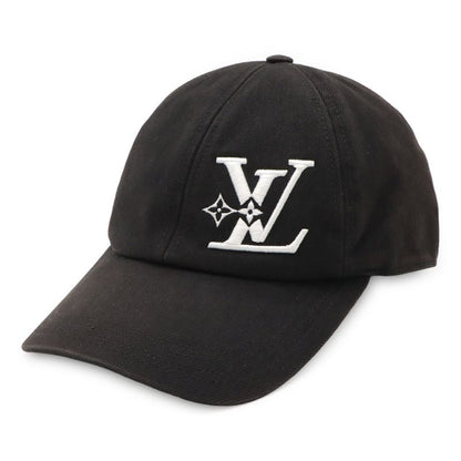 Louis Vuitton Cap LV Smash Hat Baseball Cap Logo Embroidery Cotton Canvas Black