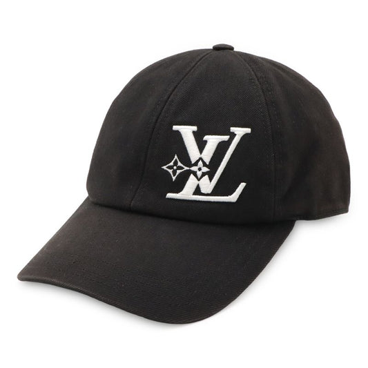 Louis Vuitton Cap LV Smash Hat Baseball Cap Logo Embroidery Cotton Canvas Black
