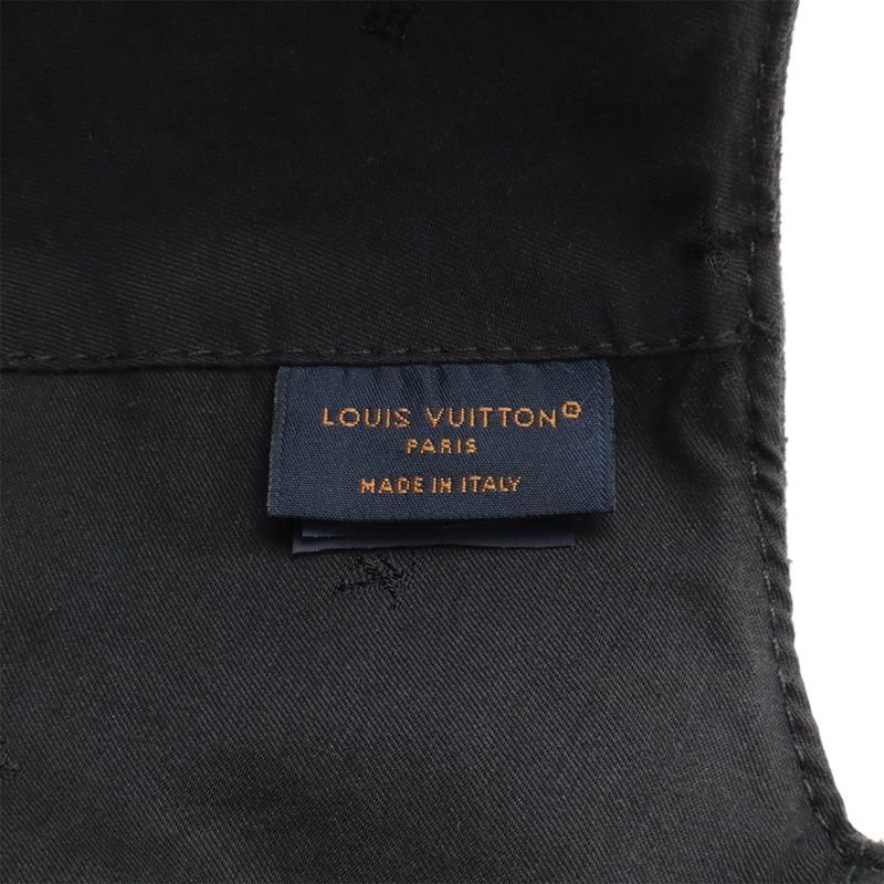 Louis Vuitton Cap LV Smash Hat Baseball Cap Logo Embroidery Cotton Canvas Black