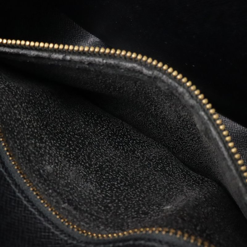 Louis Vuitton Epi Genefeuille Shoulder Bag Pochette Leather Noir Black Gold