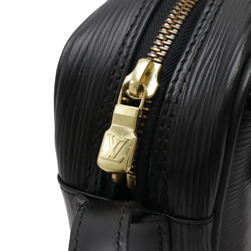 Louis Vuitton Epi Genefeuille Shoulder Bag Pochette Leather Noir Black Gold