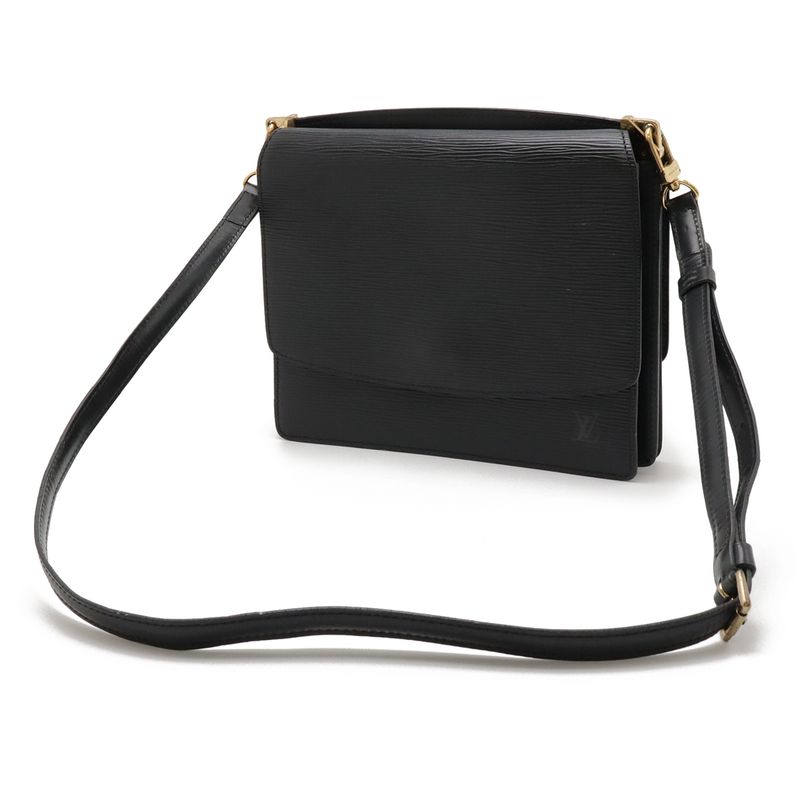 Louis Vuitton Epi Grenelle Shoulder Bag Crossbody 2way Clutch Bag Leather Noir