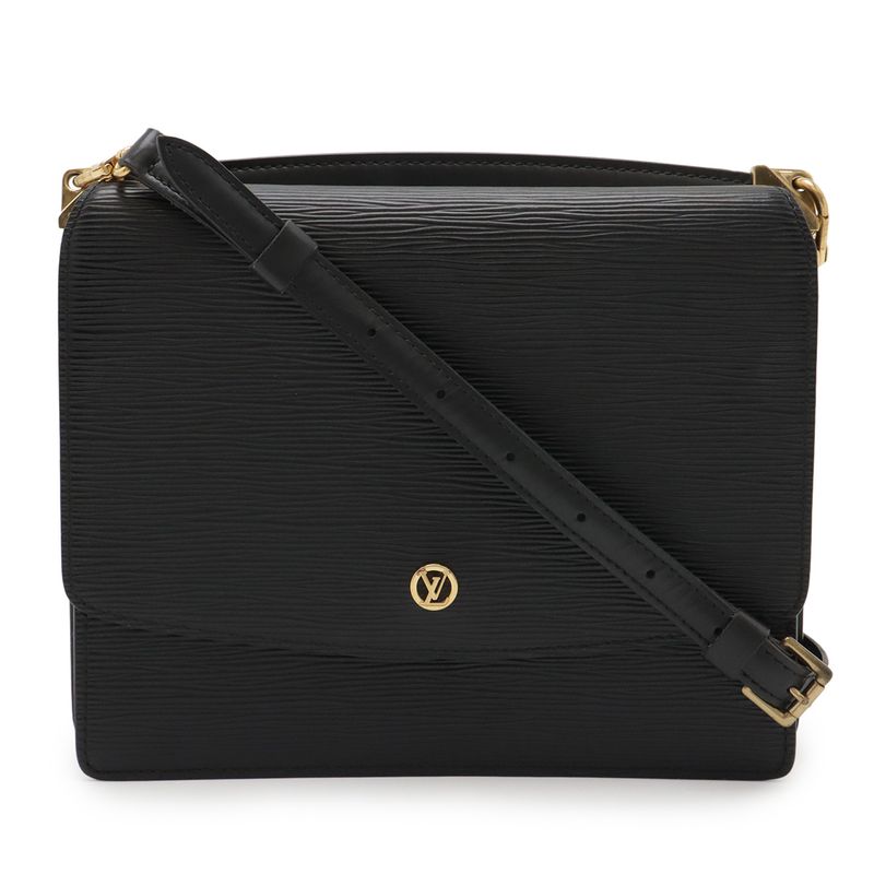 Louis Vuitton Epi Grenelle Shoulder Bag Crossbody 2way Clutch Bag Leather Noir