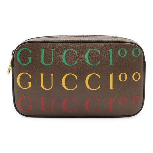Gucci Logo Belt Bag Body Bag Waist Bag 2way Clutch Bag 100th Anniversary