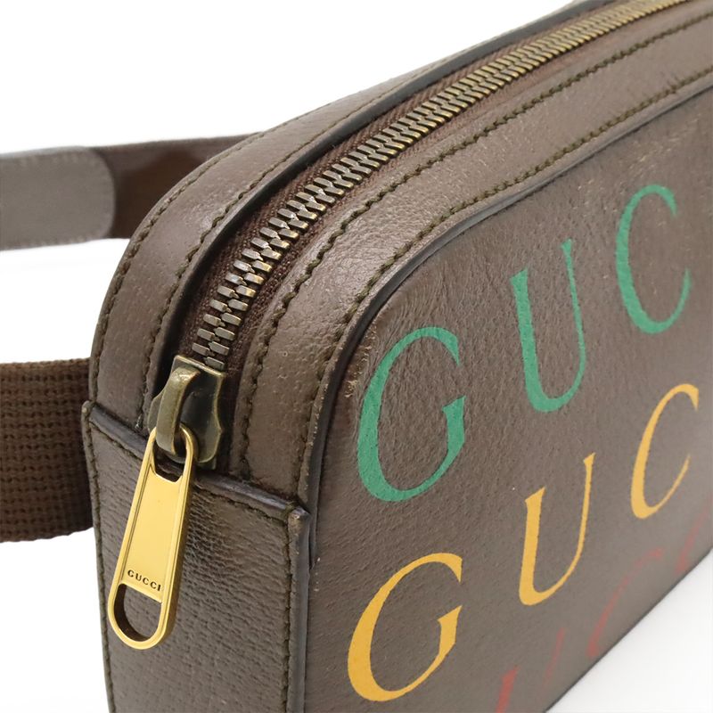 Gucci Logo Belt Bag Body Bag Waist Bag 2way Clutch Bag 100th Anniversary