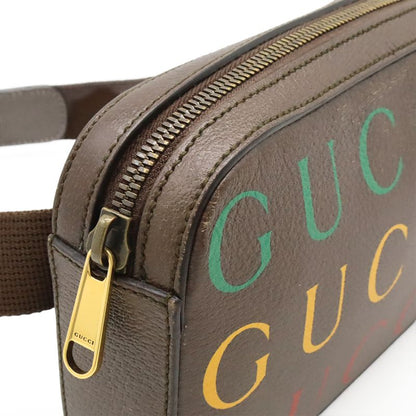 Gucci Logo Belt Bag Body Bag Waist Bag 2way Clutch Bag 100th Anniversary