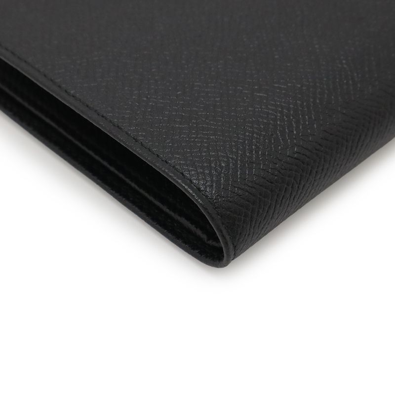 Bvlgari Bvlgari Class Ico Logo Bifold Wallet Bifold Wallet Grain Leather Black