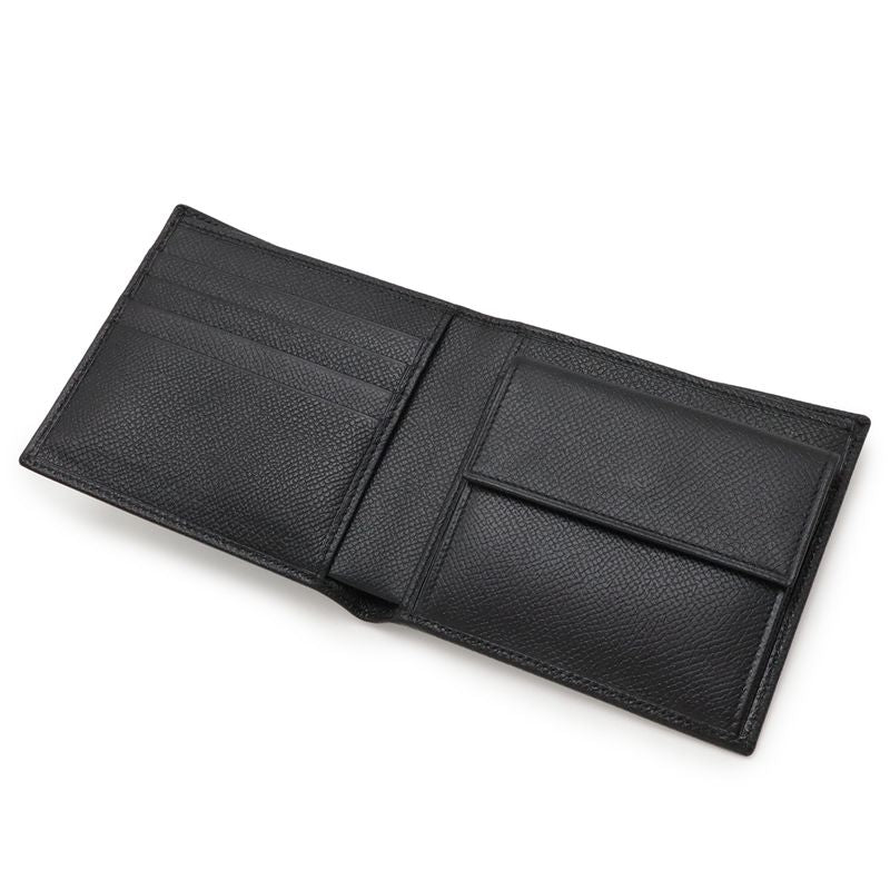 Bvlgari Bvlgari Class Ico Logo Bifold Wallet Bifold Wallet Grain Leather Black
