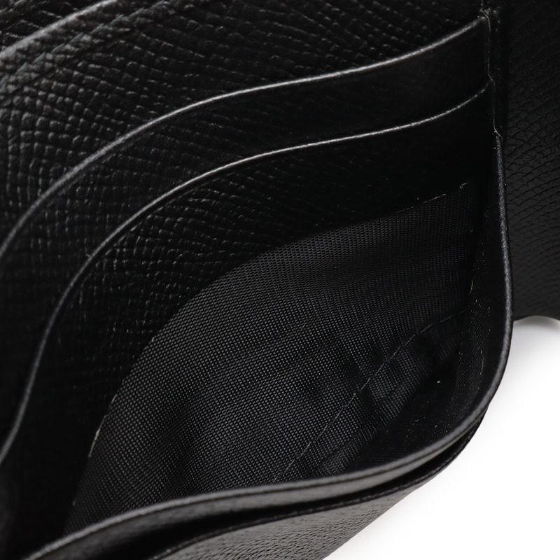 Bvlgari Bvlgari Class Ico Logo Bifold Wallet Bifold Wallet Grain Leather Black