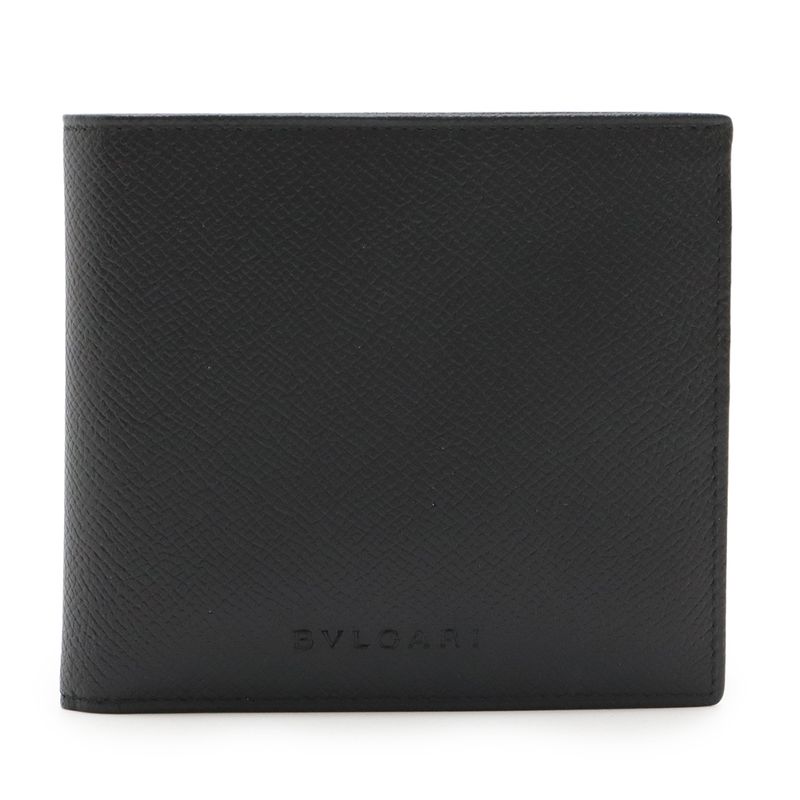 Bvlgari Bvlgari Class Ico Logo Bifold Wallet Bifold Wallet Grain Leather Black