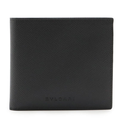 Bvlgari Bvlgari Class Ico Logo Bifold Wallet Bifold Wallet Grain Leather Black