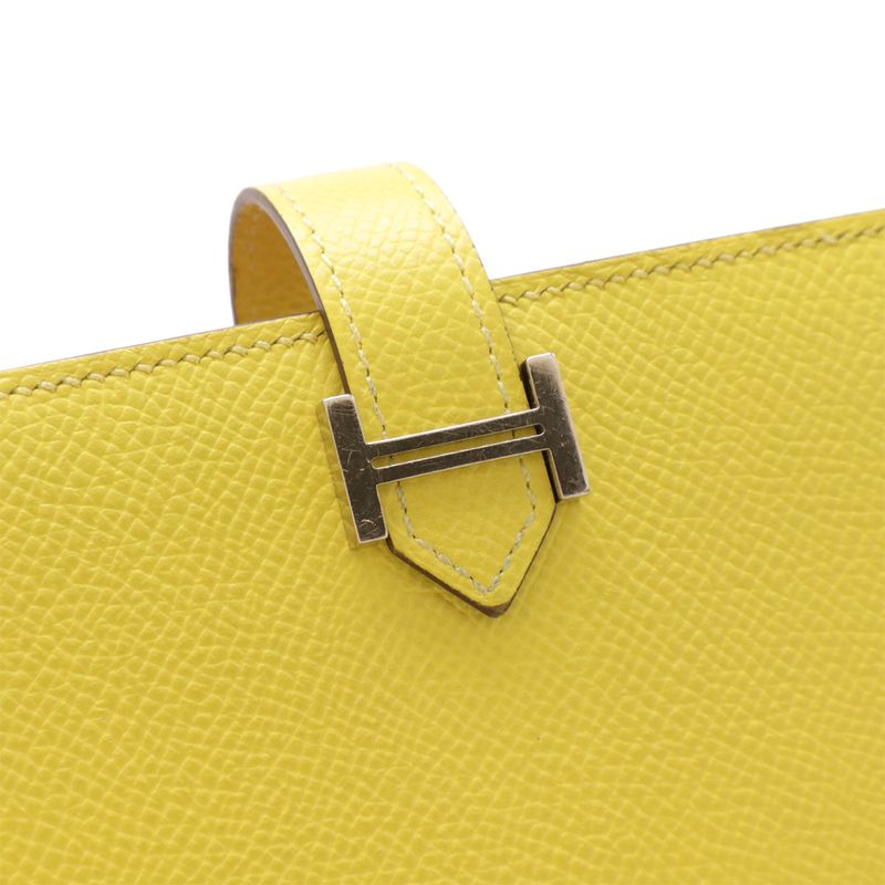 Hermes Bearn Souffle Verso Bifold Long Wallet Bifold Wallet Bicolor Vaux Epson