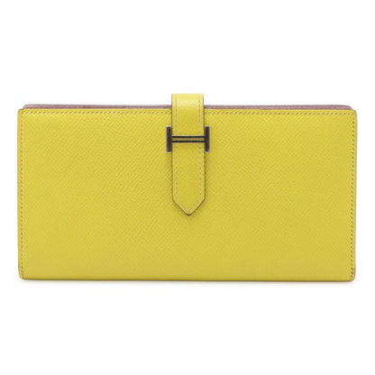 Hermes Bearn Souffle Verso Bifold Long Wallet Bifold Wallet Bicolor Vaux Epson
