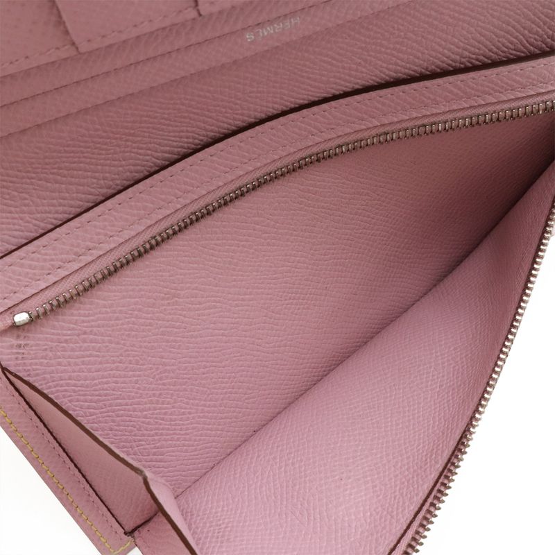 Hermes Bearn Souffle Verso Bifold Long Wallet Bifold Wallet Bicolor Vaux Epson