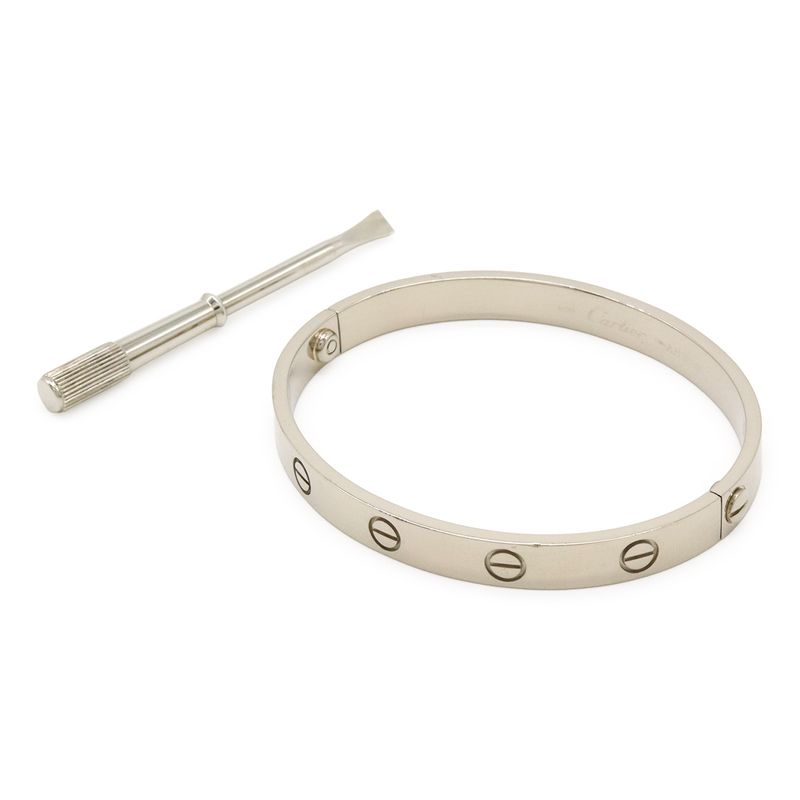 Cartier Love L?ve Love Bracelet Bangle 18k White Gold 750wg White Gold #16
