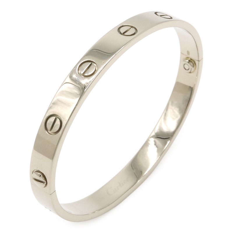 Cartier Love L?ve Love Bracelet Bangle 18k White Gold 750wg White Gold #16
