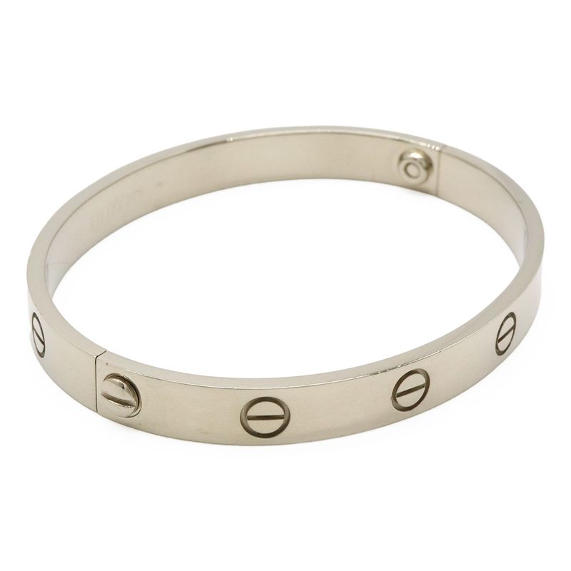 Cartier Love L?ve Love Bracelet Bangle 18k White Gold 750wg White Gold #16