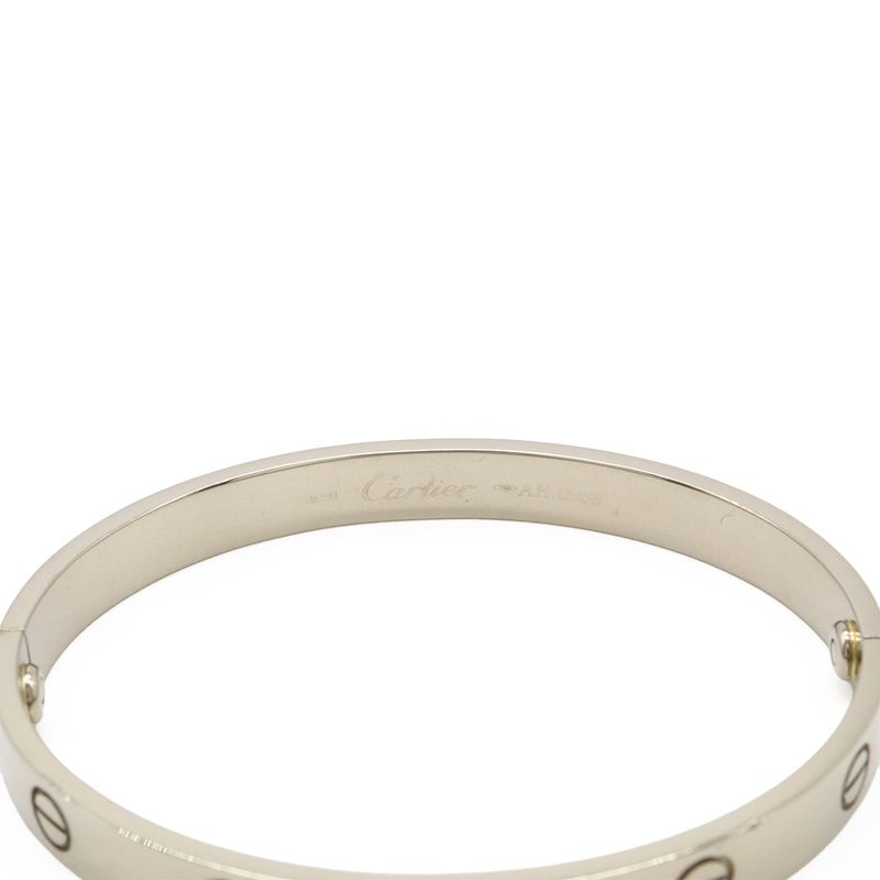 Cartier Love L?ve Love Bracelet Bangle 18k White Gold 750wg White Gold #16