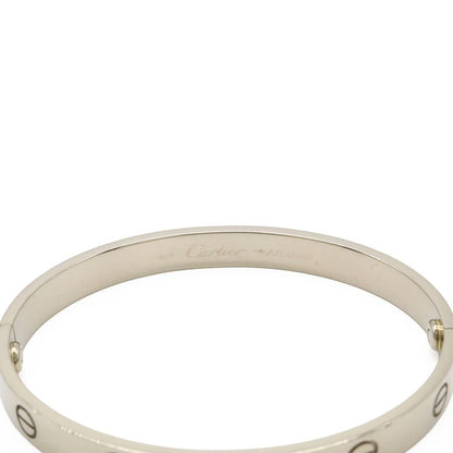 Cartier Love L?ve Love Bracelet Bangle 18k White Gold 750wg White Gold #16