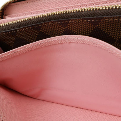Louis Vuitton Damier Zippy Wallet Round Zipper Long Wallet Monogram Flower