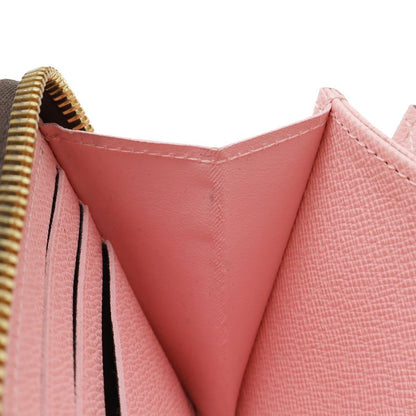 Louis Vuitton Damier Zippy Wallet Round Zipper Long Wallet Monogram Flower