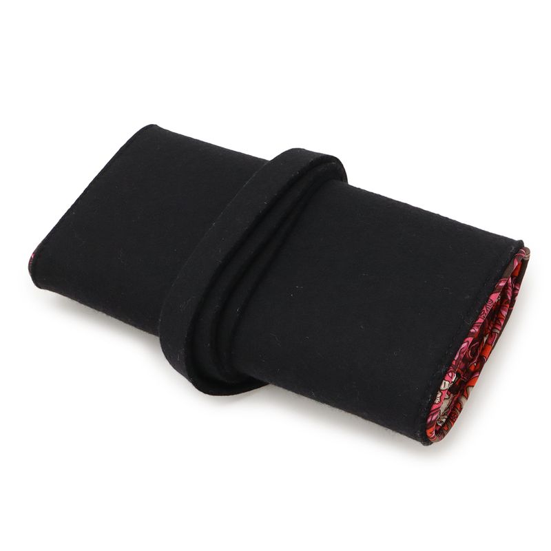 Hermes Silk Quinn Jewelry Pouch Multi Pouch Accessory Case Small Pouch Felt