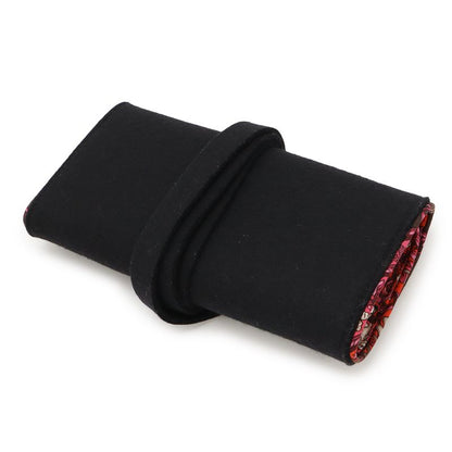 Hermes Silk Quinn Jewelry Pouch Multi Pouch Accessory Case Small Pouch Felt