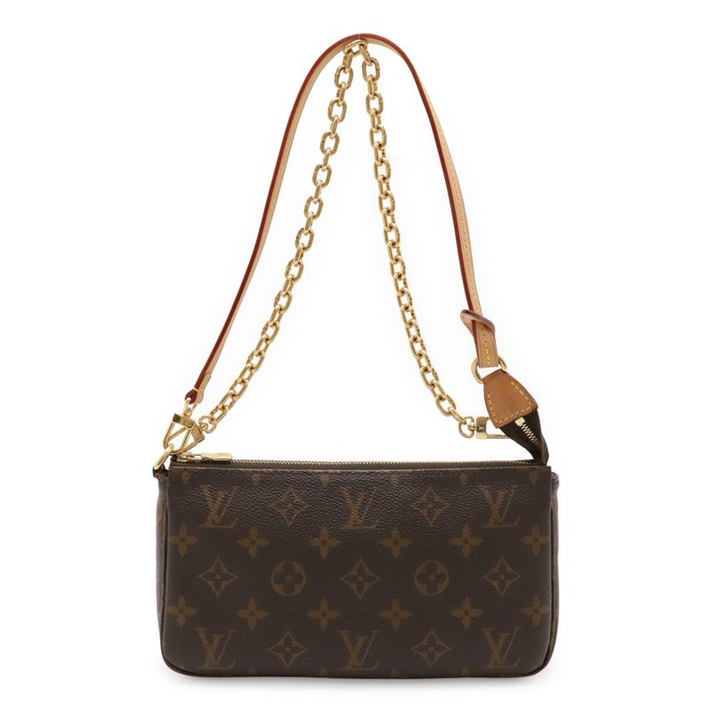Louis Vuitton Monogram Pochette Accessoire Accessory Pouch Party Bag Chain Bag